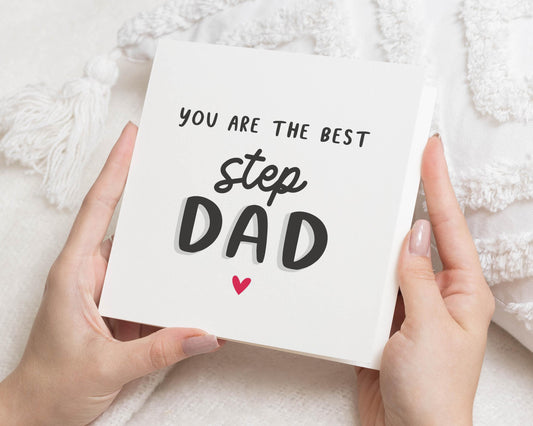 Step Dad Birthday Card, Fathers Day Card for Step Dad, Card for Step Dad, Best Step Dad Card, Personalised Step Dad Card