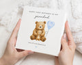 First Birthday Card for Grandad, Personalised Bear Card, Grandchild Birthday Card, 2026 Grandad Card