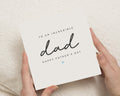 Fathers Day Card for Dad, Happy Fathers Day Card, Card for Him, Simple Fathers Day Card, To An Incredible Dad, Card from Kids