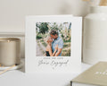 Personalised Engagement Card, Photo Engagement Card, Engagement Congratulations Card, Engaged Couple Card, You're Engaged Card