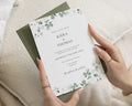 Eucalyptus Wedding Invitations, Sage Green Botanical Wedding Invites, Elegant Greenery Wedding Stationery, Personalised Invitation Suite