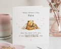 Mother's Day Card for Nana, Bear Mother's Day Card, Cute Bear Card, Personalised Mother's Day Card for Grandma, Nana Mother's Day Card