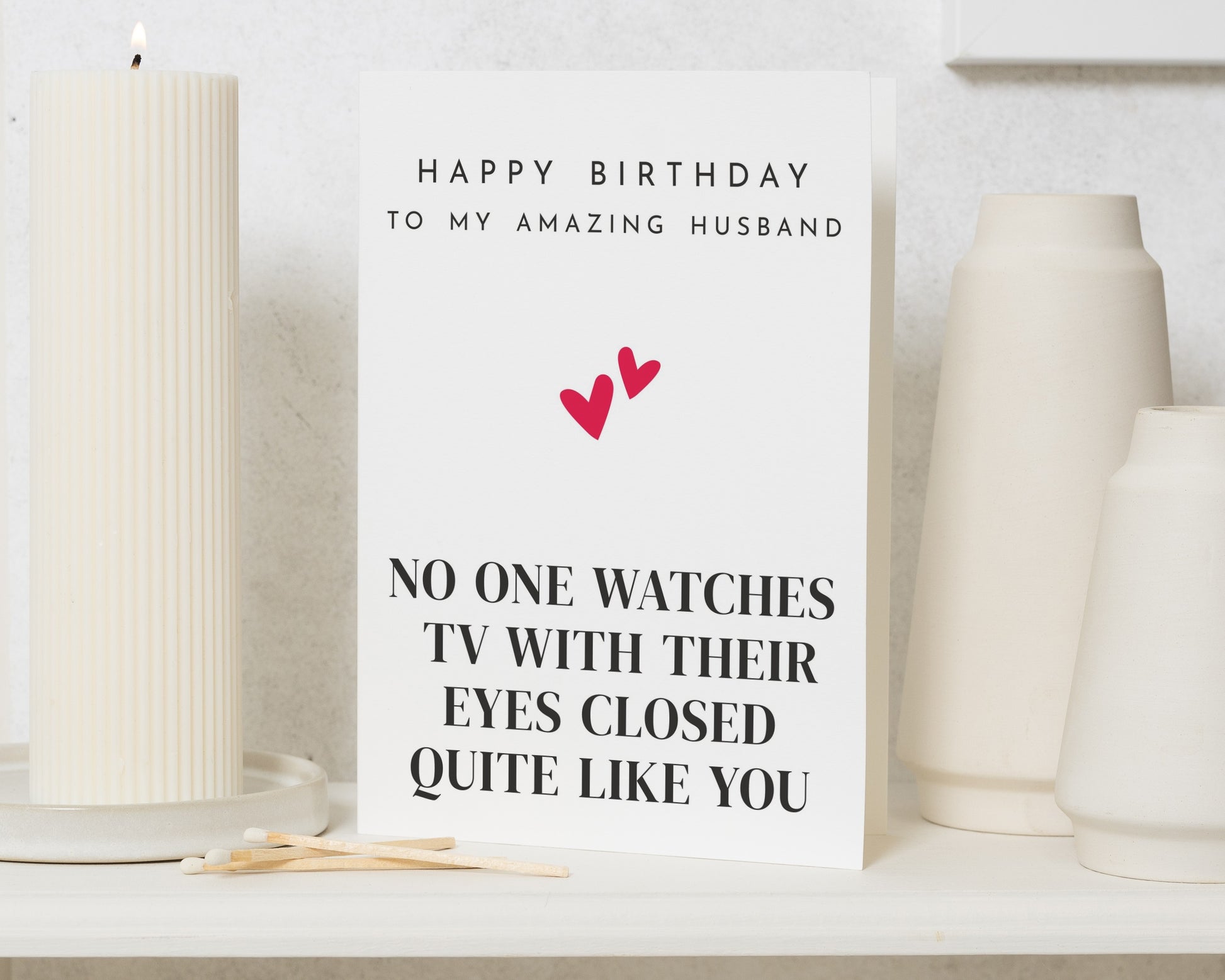 Husband Birthday Card, Funny Birthday Card for Husband, Birthday Card for Him, Romantic Husband Card, Love Card for Husband