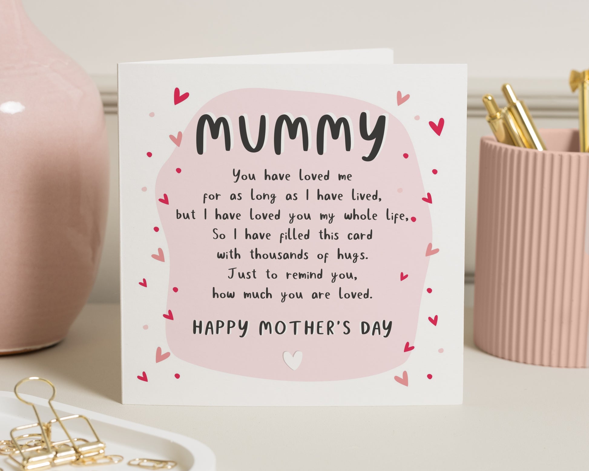 Mothers Day Card for Mummy, Happy Mothers Day Card, Card for Mum, Cute Mothers Day Card, Personalised Mothers Day Card