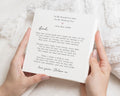 Wedding Day Card for Dad, To My Dad on My Wedding Day, Father of the Bride Card, Personalised Wedding Card, Poem Card for Dad