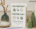 Personalised Christmas Card, Family Christmas Card, Christmas Cards for Family, Custom Xmas Card, Bauble Xmas Card, Family Xmas Card