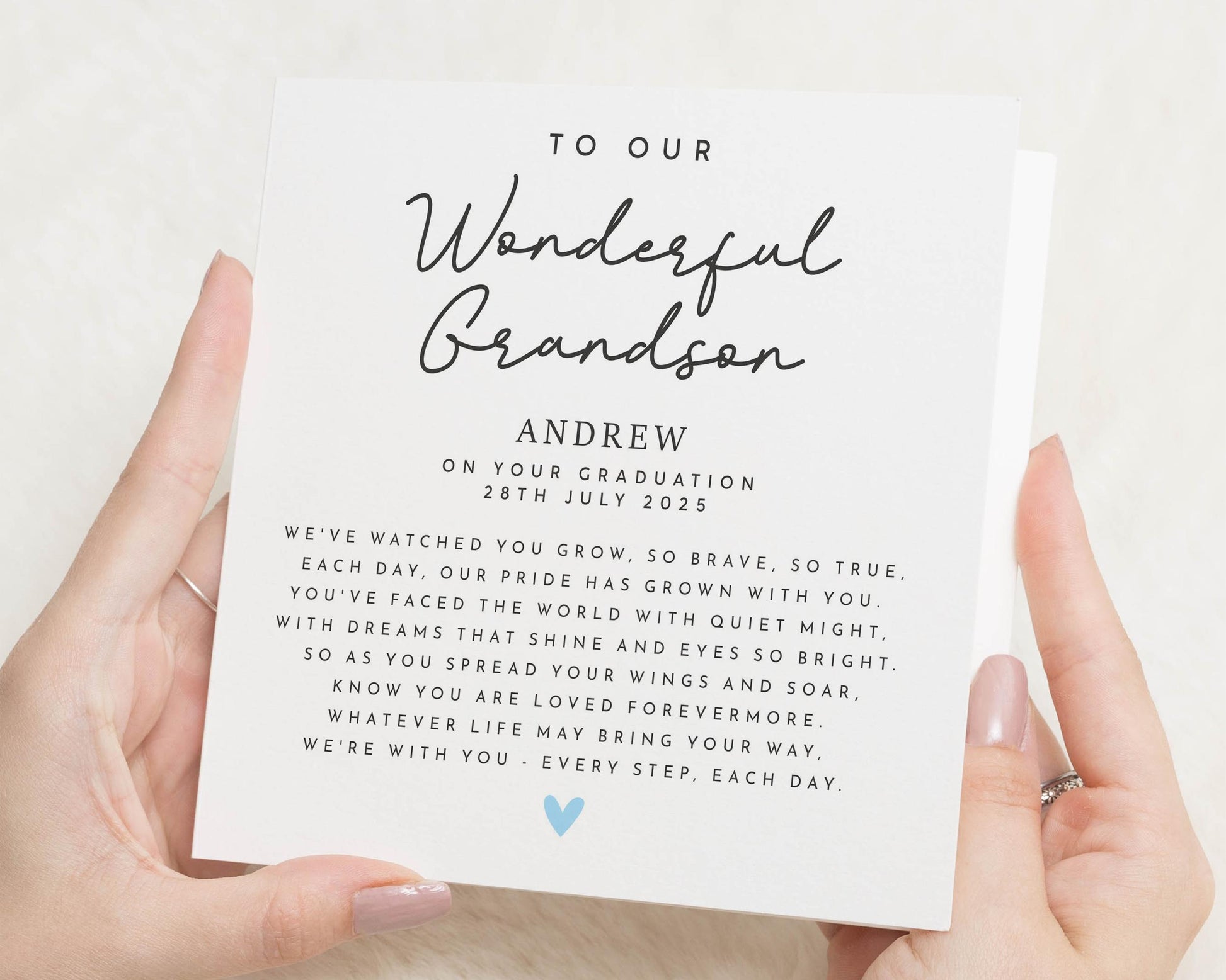 Graduation Card for Grandson, Personalised Graduation Card, Grandson Graduation Card, Graduation Card for Him, Custom Graduation Card
