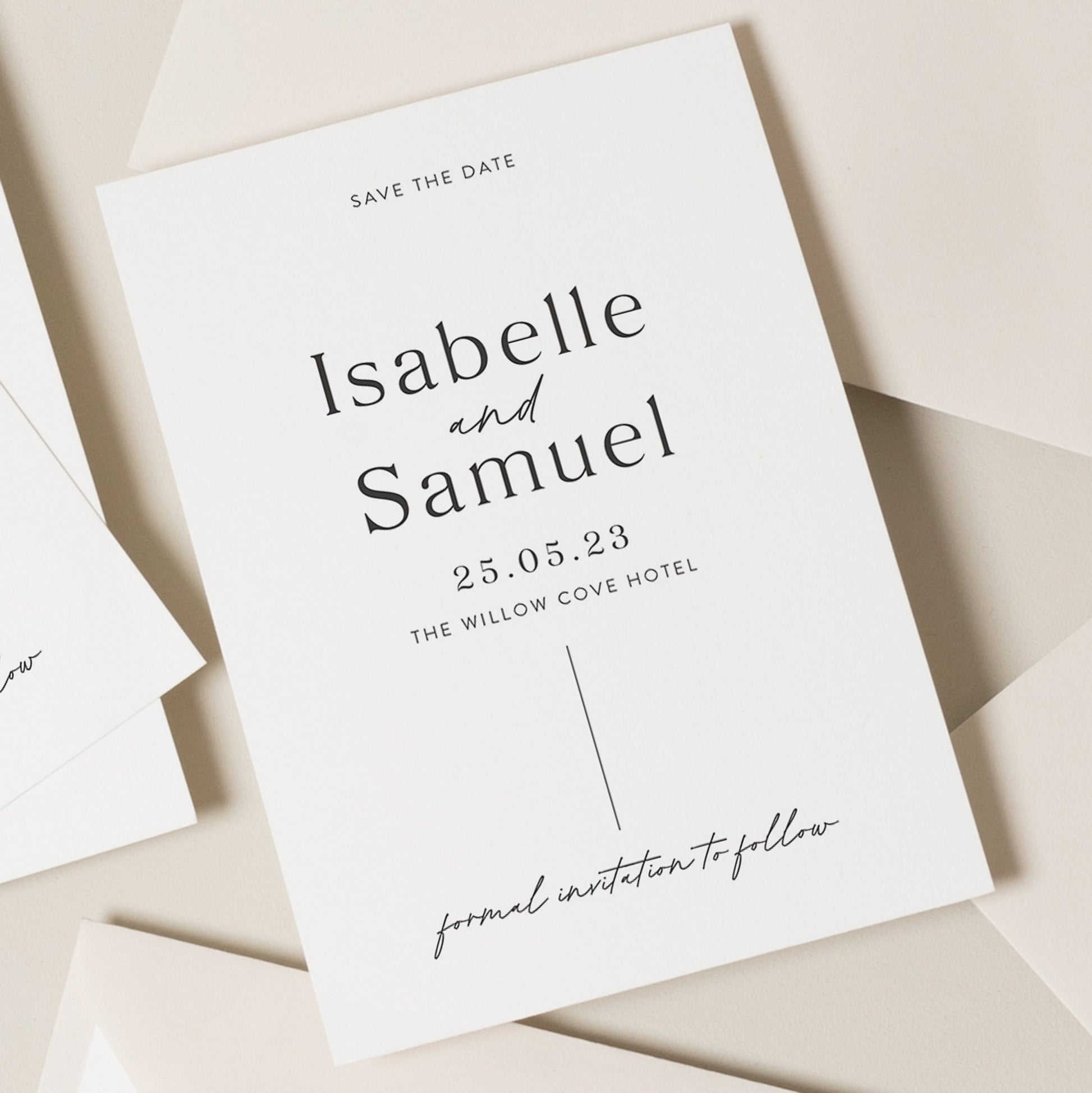 Simple Save The Dates, Save The Date Cards, Save Our Date Wedding, Modern Wedding Cards With Envelopes