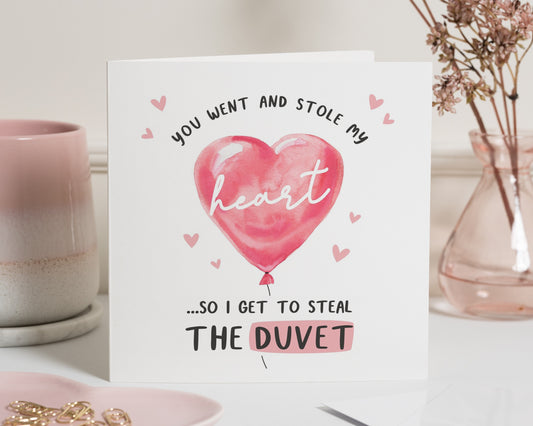 Funny Valentines Day Card, Romantic Card for Boyfriend, Girlfriend, Husband, Wife, Anniversary Card, Cute Heart Card, Love Card