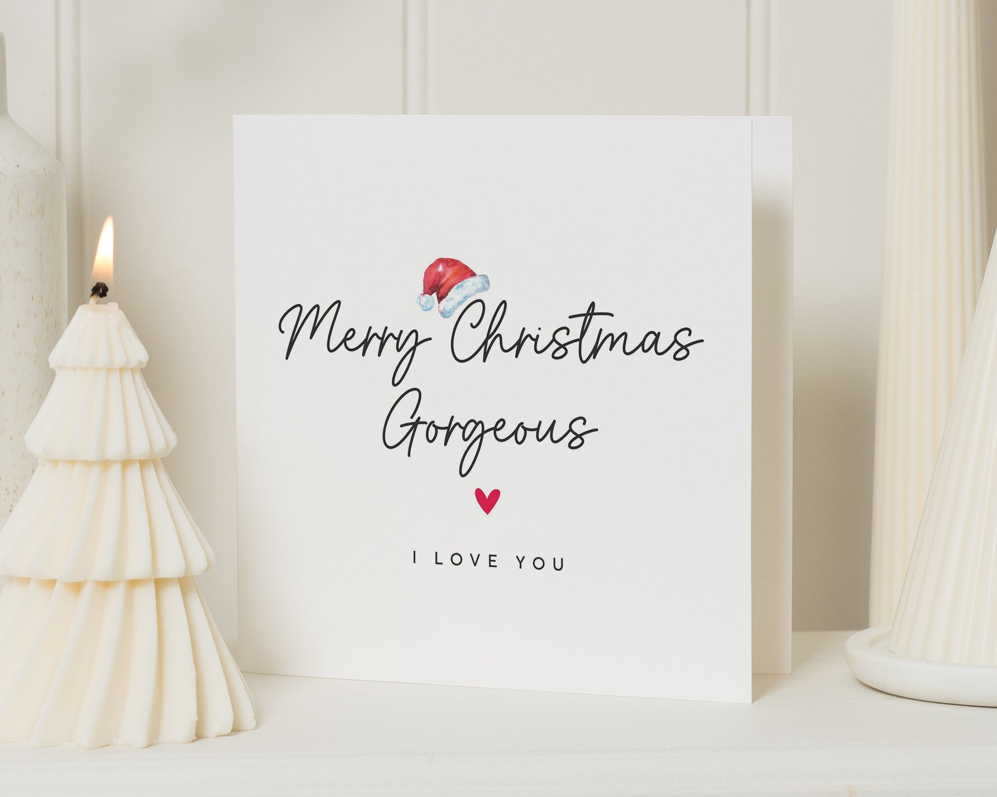 Christmas Card for Her, Merry Christmas Gorgeous Card, I Love You Christmas Card, Romantic Christmas Card, Cute Christmas Card