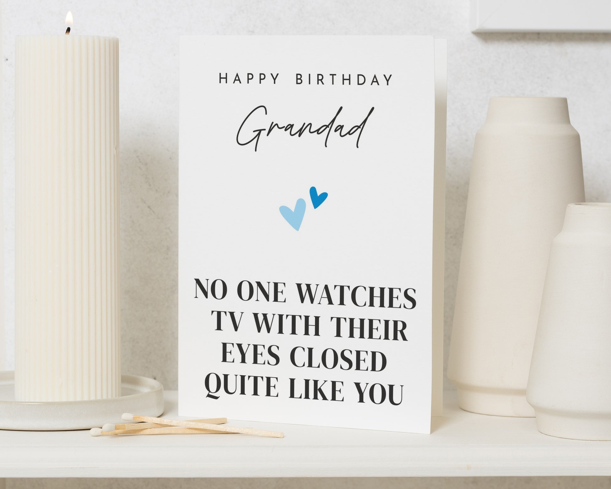Grandad Birthday Card, Funny Birthday Card for Grandad, Birthday Card for Him, Grandpa Birthday Card, Personalised Grandad Card