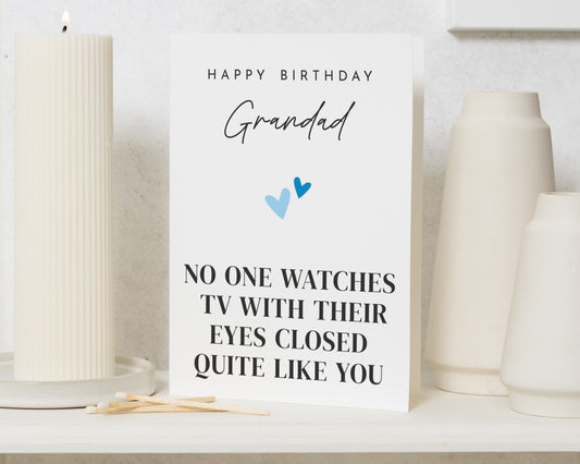 Grandad Birthday Card, Funny Birthday Card for Grandad, Birthday Card for Him, Grandpa Birthday Card, Personalised Grandad Card