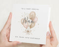 70th Birthday Card for Nan, Nan 70th Birthday Card, Birthday Card for Grandma, Personalised Birthday Card for Her, Balloon Birthday Card