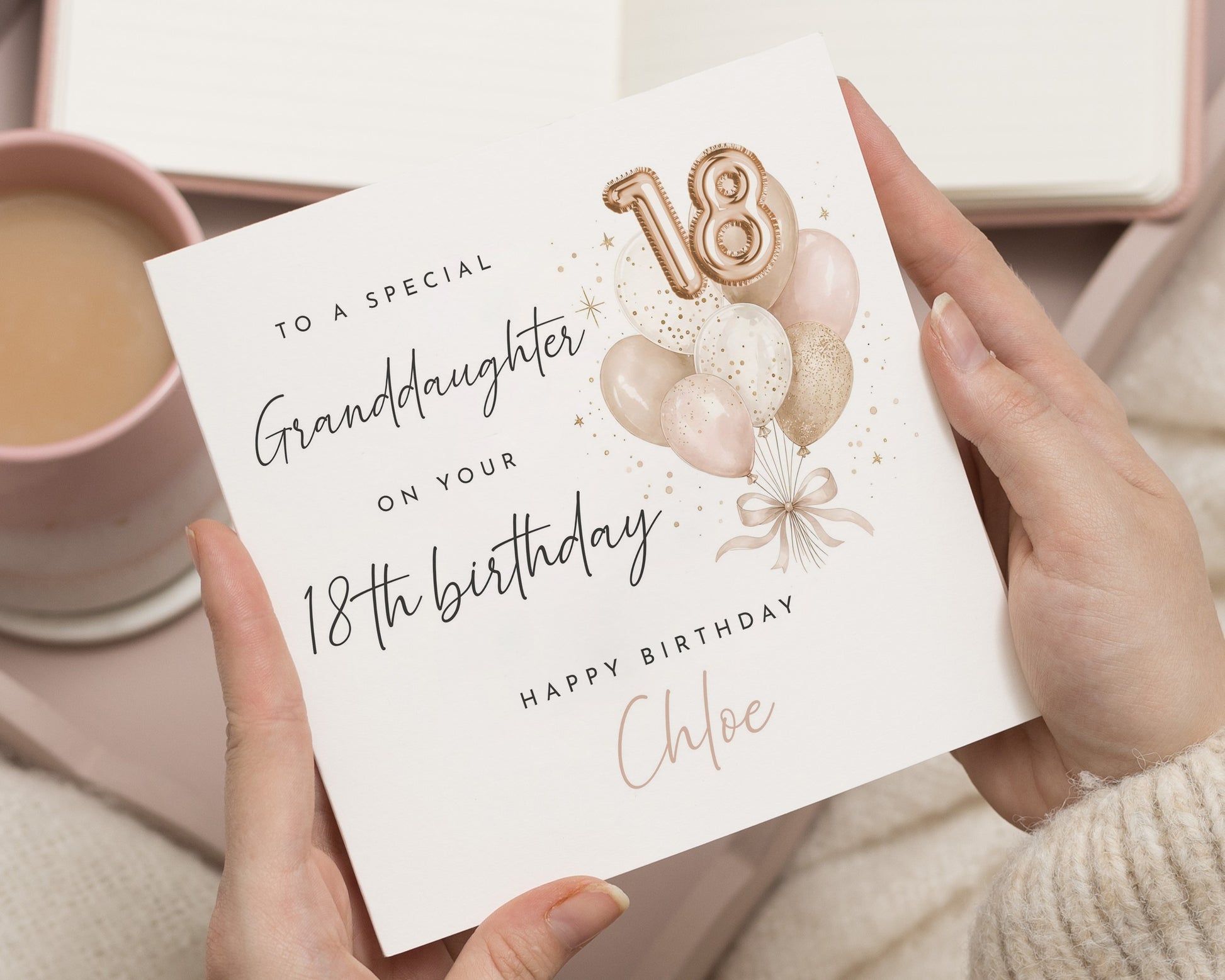 18th Birthday Card for Granddaughter, Personalised Granddaughter Birthday Card, Eighteenth Birthday Card, 18th Birthday Cards for Her