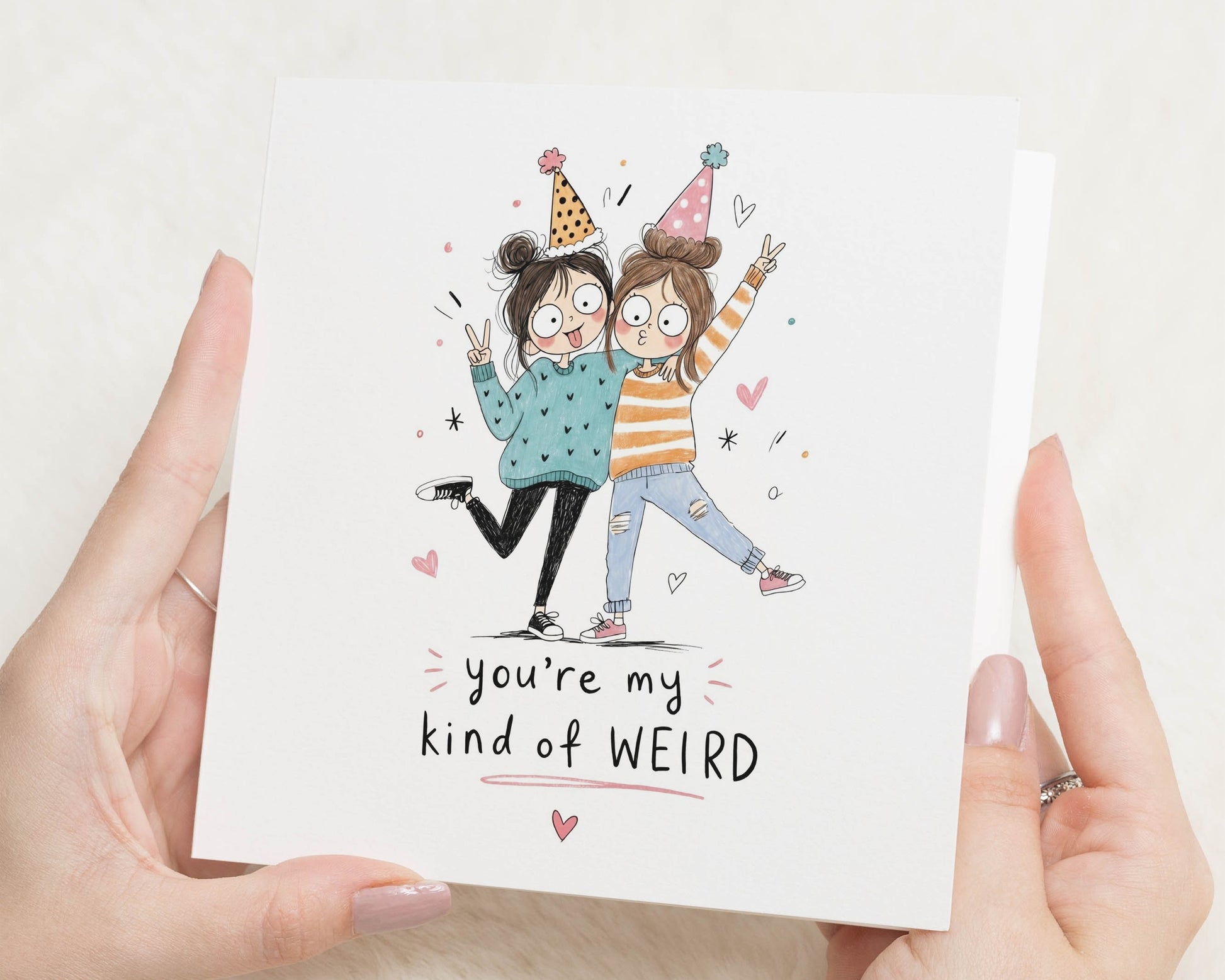 Birthday Card for Best Friend, Funny Best Friend Birthday Card, Friend Birthday Card, Birthday Card for Her, Weird Friend Card