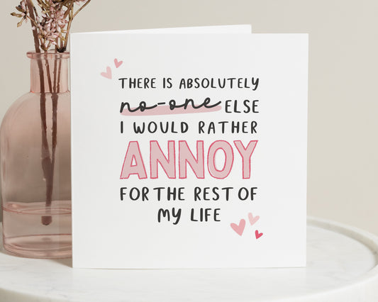 Funny Anniversary Card, Anniversary Card for Husband, Wife, Boyfriend, Girlfriend, Cute Card for Partner, Romantic Card for Couple
