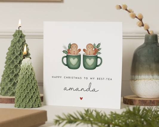 Christmas Card for Best Friend, Best Friend Christmas Card, Personalised Christmas Card, Cute Christmas Card, Pun Christmas Card