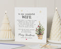 Christmas Card for Wife, Merry Christmas Card for Her, Wife Christmas Card, Personalised Christmas Card, Romantic Christmas Card