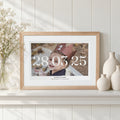 Personalised First Birthday Photo Print, Custom Print From Your Photo, 1st Birthday Gift, Baby Name Print, Kids Room Wall Art