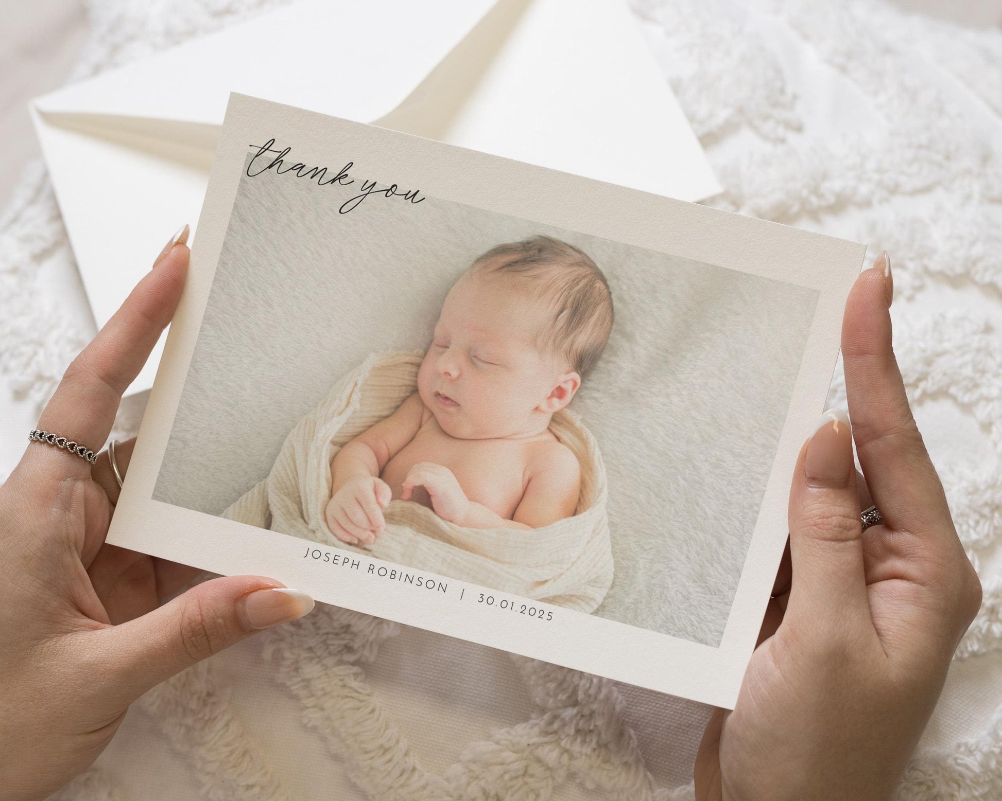 Baby Boy Thank You Cards With Photo, Baby Shower Thank You Cards, New Baby Thank You Cards, Personalised Thank You Cards, Baby Girl Cards