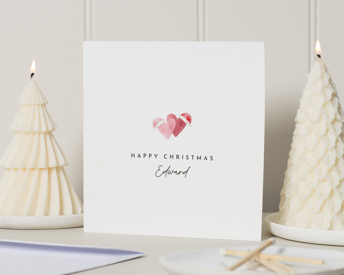 Personalised Christmas Card, Christmas Card for Him, Romantic Christmas Card, Cute Xmas Card for Boyfriend, Husband Christmas Card