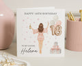 18th Birthday Card for Sister, Personalised Birthday Card, Birthday Card for Her, 18th Birthday Card for Women, Balloon Birthday Card