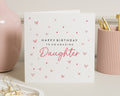 Birthday Card for Daughter, Daughter Birthday Card, Personalised Birthday Card for Daughter, Birthday Card for Her, Cute Pink Heart Card