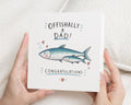 New Dad Card, Congratulations New Dad Card, New Baby Card for Dad, Baby Congratulations Card, Funny Fish Card, Offishally A Dad Card