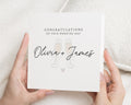 Wedding Card, Congratulations Wedding Card, Personalised Wedding Card, Wedding Day Card, Card for Couple, Champagne Wedding Card