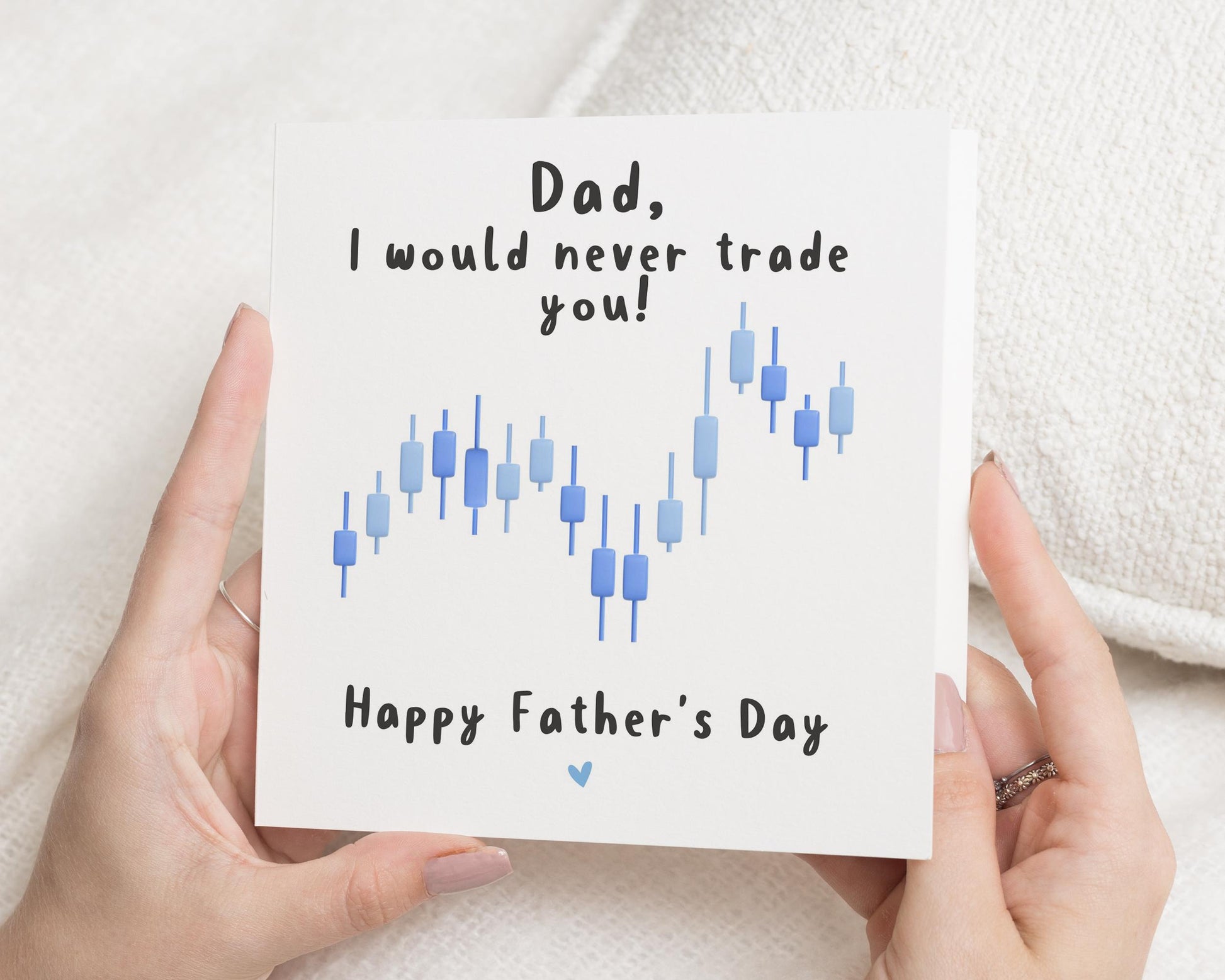 Fathers Day Card for Dad, Funny Fathers Day Card, Dad I Would Never Trade You, Stock Market Card, Fathers Day Card from Son or Daughter
