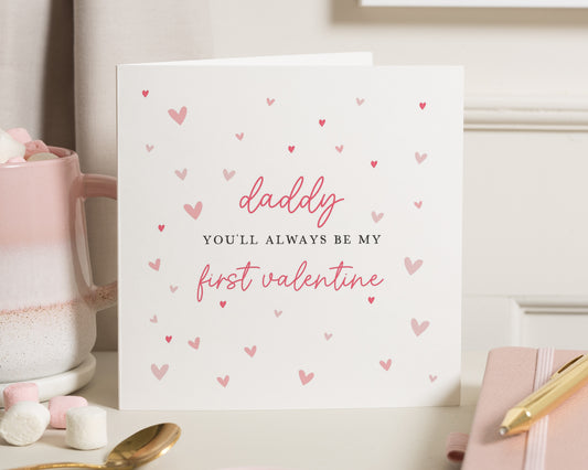 Valentines Day Card for Daddy, First Valentine Card, Valentines Card from Daughter, Valentines Card for Dad, Cute Valentines Card