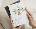 Lemon Wedding Invitations, Italian Destination Wedding Invites, Botanical Greenery Wedding Stationery, Personalised Invitation Suite