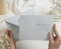 Pale Blue Envelopes with Guest or Return Address Printing, C6, 5x7 or C5 Wedding Invitation Envelopes (Glacier)