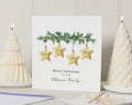 Personalised Family Christmas Card, Merry Christmas Card, Custom Christmas Card, Christmas Card for Family, Star Christmas Card
