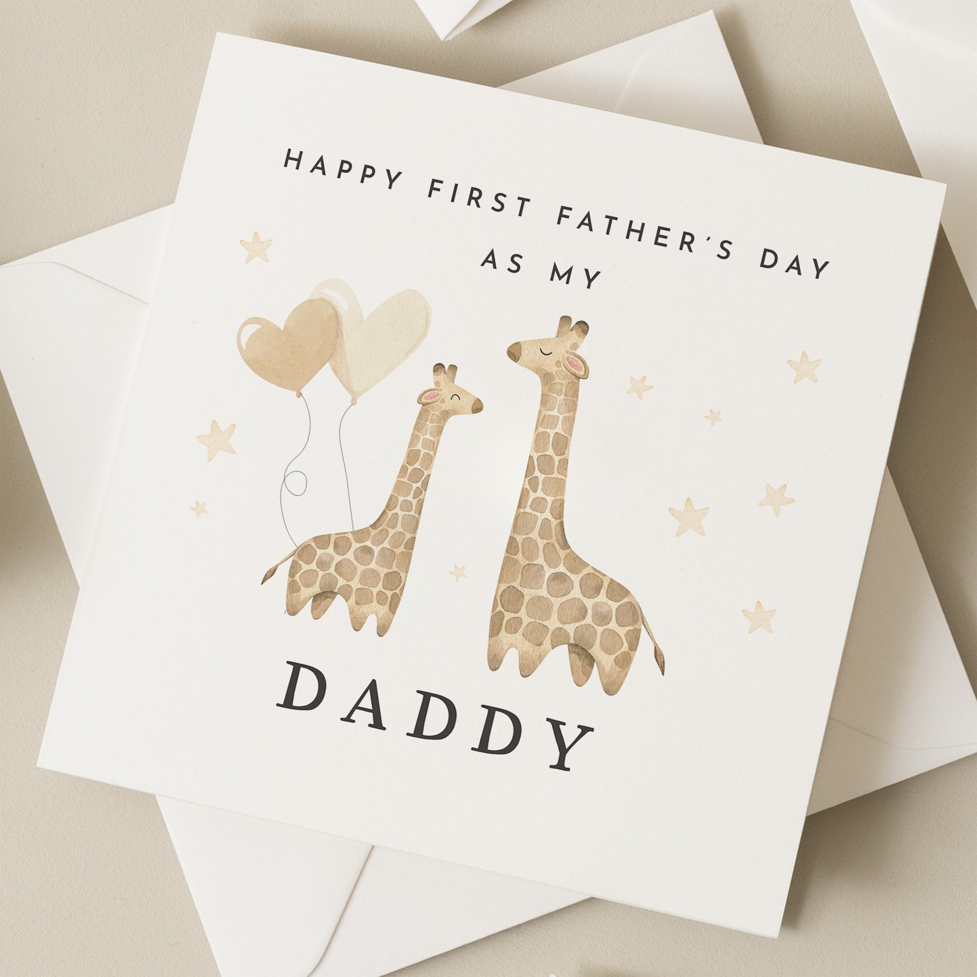 First Fathers Day 2024 Card, 1st Father&#39;s Day As My Daddy Card, 2024 Baby First Fathers Day Card, First Fathers Day Gift, From New Baby