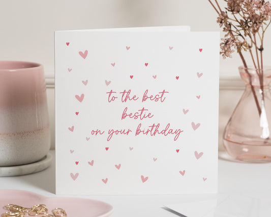 Birthday Card for Best Friend, Bestie Birthday Card, Birthday Card for Her, Cute Birthday Card, Personalised Friend Birthday Card