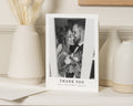 Personalised Wedding Thank You Card, Photo Wedding Thank You Card, Minimal Wedding Thank You Card, Folded Thank You Card