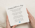 Father's Day Card for Dad, Dad Father's Day Card, Father Card from Daughter or Son, Poem Card for Daddy, Sentimental Card for Him