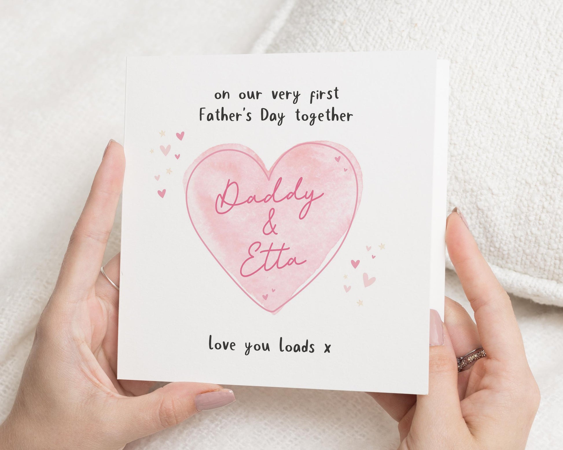 First Fathers Day Card, Fathers Day Card from Baby, Daddy and Me Card, Personalised Fathers Day Card, Cute Fathers Day Card