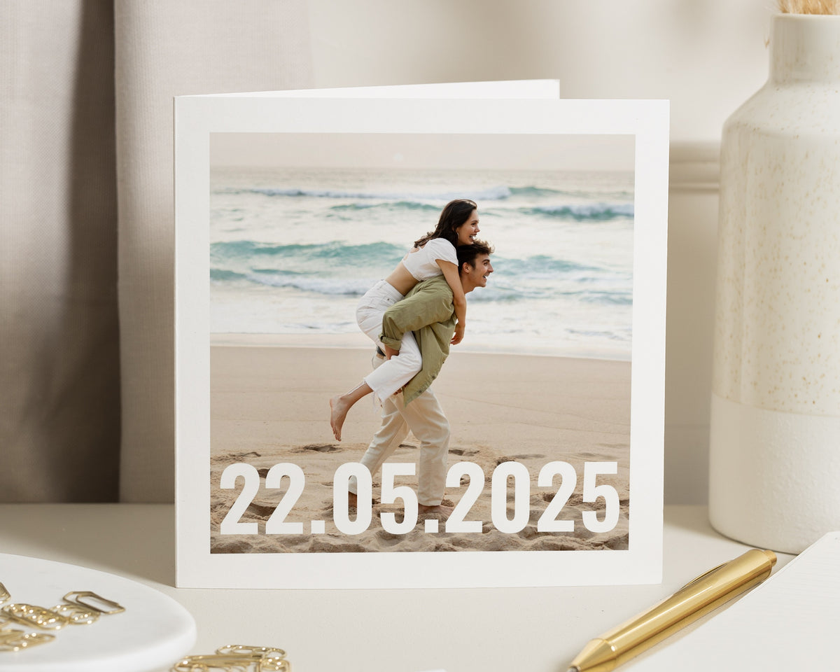 Anniversary Card, Personalised Photo Anniversary Card, Wedding Anniversary Card, Anniversary Card for Husband Wife Partner