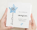 16th Birthday Card for Cousin, Sixteenth Birthday Card, Birthday Card for Him, Birthday Card for Her, Personalised Birthday Card