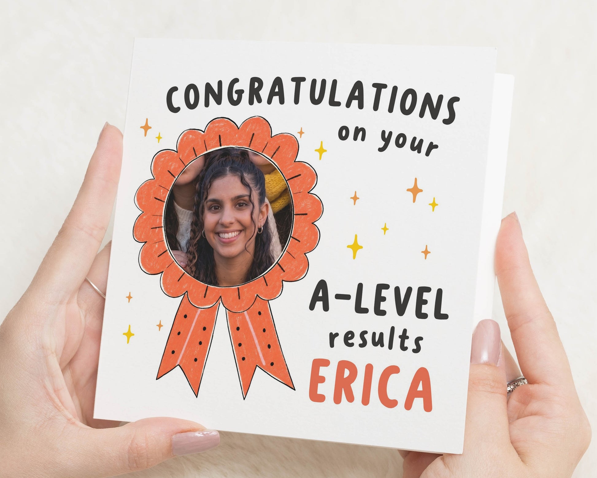 A Level Results Card, Exam Results Card, Congratulations Card, Personalised Photo Card, Results Day Card for Daughter Son Friend