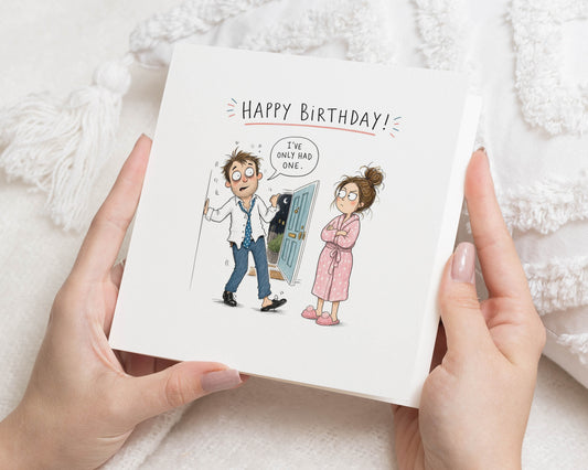 Funny Birthday Card for Husband, Birthday Card for Him, Boyfriend Birthday Card, Funny Card for Men, Partner Birthday Card
