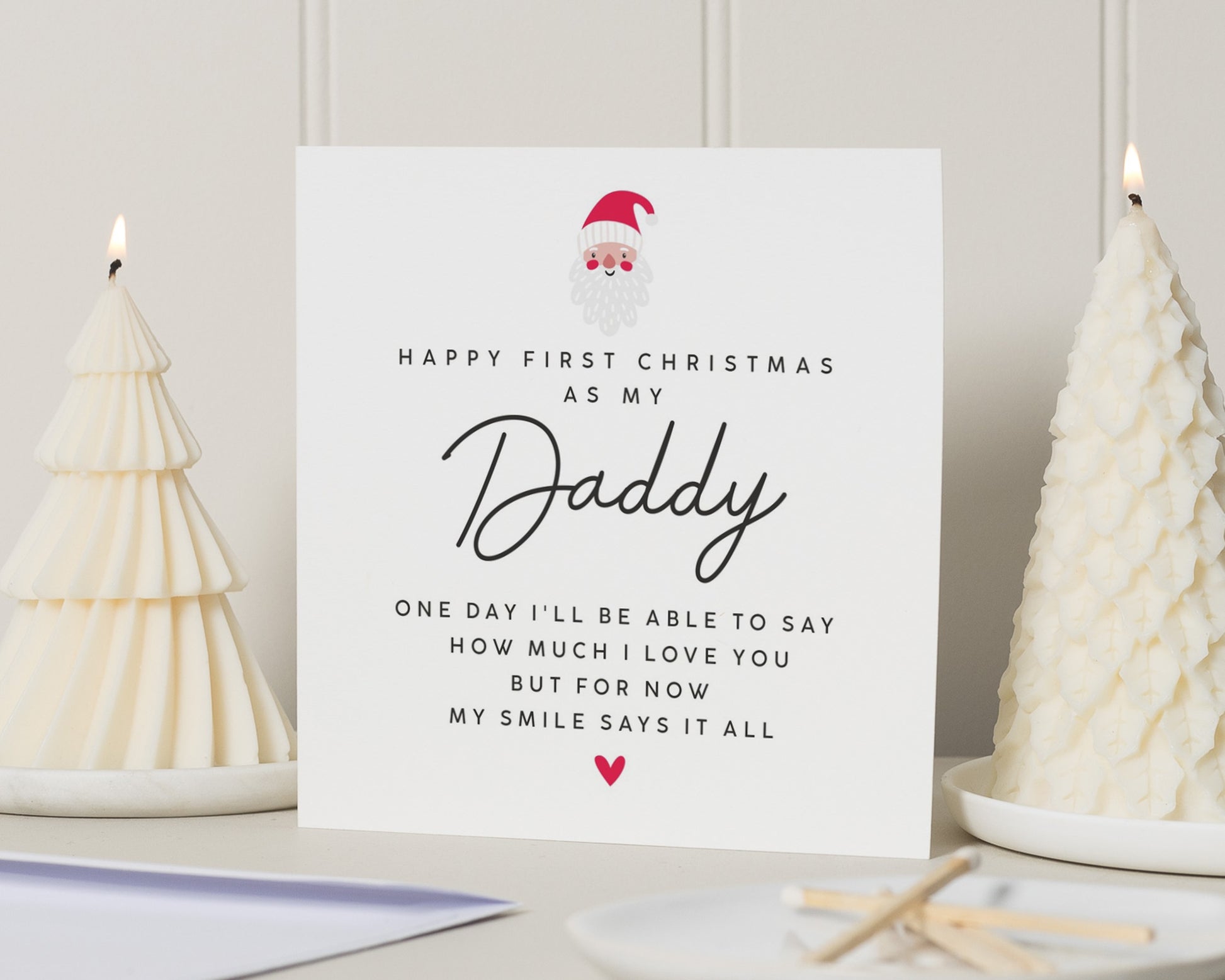 First Christmas Card for Daddy, Daddy Christmas Card, First Christmas Card, Christmas Card for Dad, Personalised Daddy Christmas Card