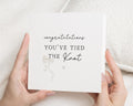Wedding Card, Congratulations Card, Tied the Knot Card, Engagement Card, Wedding Card for Couple, Simple Wedding Card