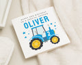 2nd Birthday Card for Nephew, Personalised Tractor Birthday Card, Birthday Card for Boy, Custom Name Birthday Card, Second Birthday Card