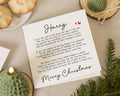 Personalised Christmas Card for Husband, Christmas Card for Boyfriend, Romantic Christmas Card for Partner, Poem Christmas Card for Him