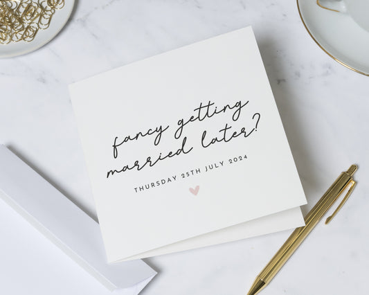 Will You Marry Me Card, Proposal Card, Engagement Card, Wedding Proposal Card, Personalised Date Card, Romantic Card, For Her, For Him