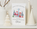 First Christmas Card for Grandson, 1st Christmas Card for Grandson, Personalised Christmas Card, Baby Boy Christmas Card, Santa Card
