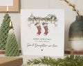 Christmas Card for Son, Daughter in Law Christmas Card, Personalised Christmas Card, Son and Daughter in Law Card, Stocking Xmas Card